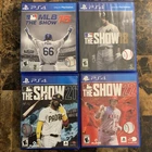 Lot of 4 MLB The Show 15 18 21 22 Sony PlayStation 4 PS4 Video Games