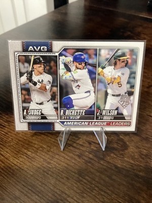 2026 Topps Series 1 - #204 AVG American League Leaders