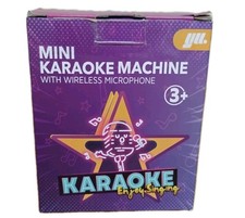Karaoke Machine for Kids Adults, Portable Bluetooth Mini Karaoke with 2 Mic Pink