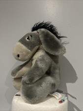 Disneyland Vintage Winnie the Pooh Eeyore Plush Toy Doll Walt Disney World