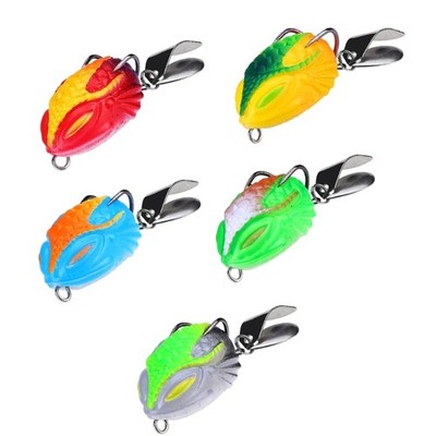 Floating Artificial Frogs Baits Weedless Topwaters Frogs Fishing Lures Hollows