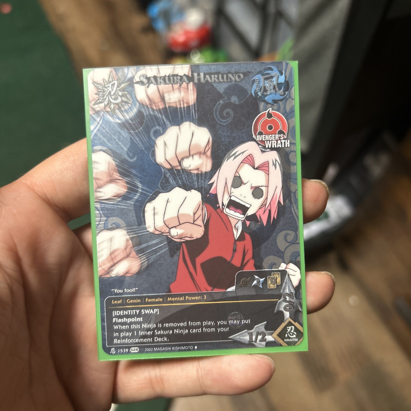 Naruto CCG Sakura Haruno Identity Swap 1539 Avengers Wrath Foil Promo