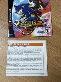 Sonic Adventure 2 &ndash; Sega Dreamcast &ndash; Complete CIB &ndash; Tested &ndash; Manual + Near Mint