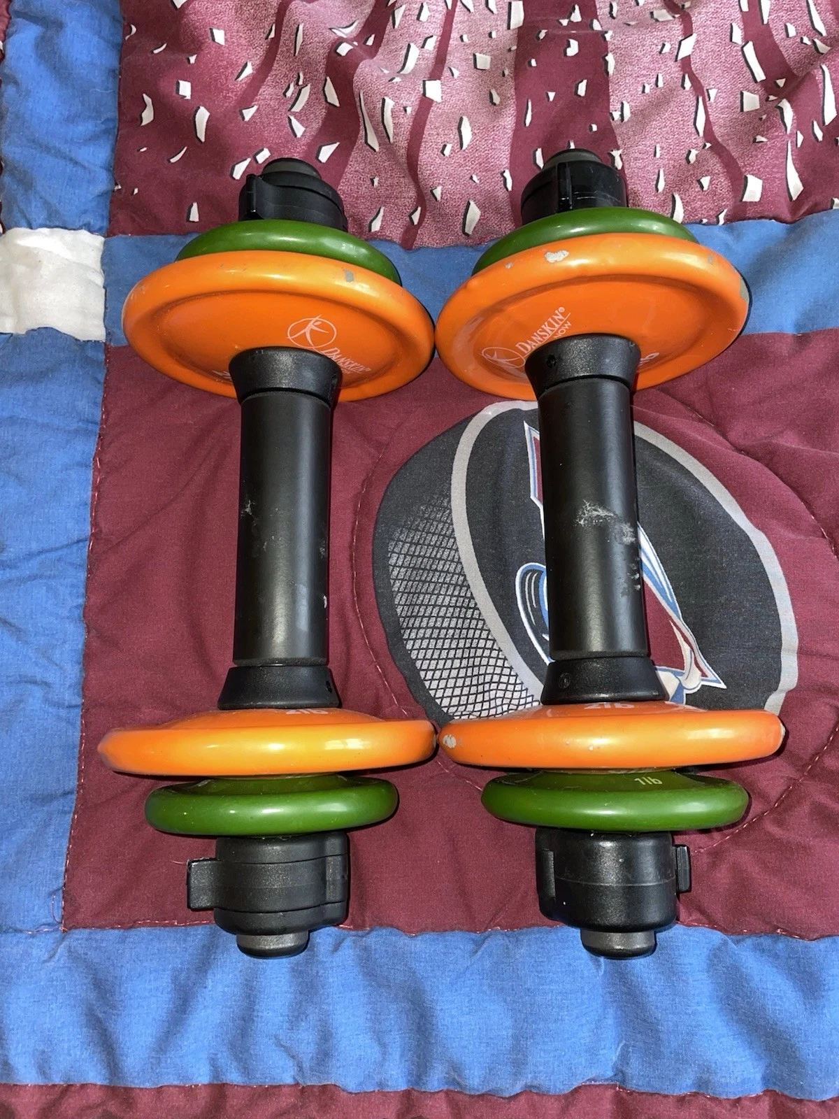 Danskin Now 16 Lb. Dumbell Set (Total Combined Weight) Various Combinations!