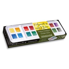Sennelier Colori ad Acquerello - Colori Granulanti 12 Mezze Ciotole N131613.01
