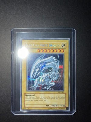DDS-001 Blue-Eyes White Dragon | Authentic | LP | Minor Back Crease | 2002 Promo