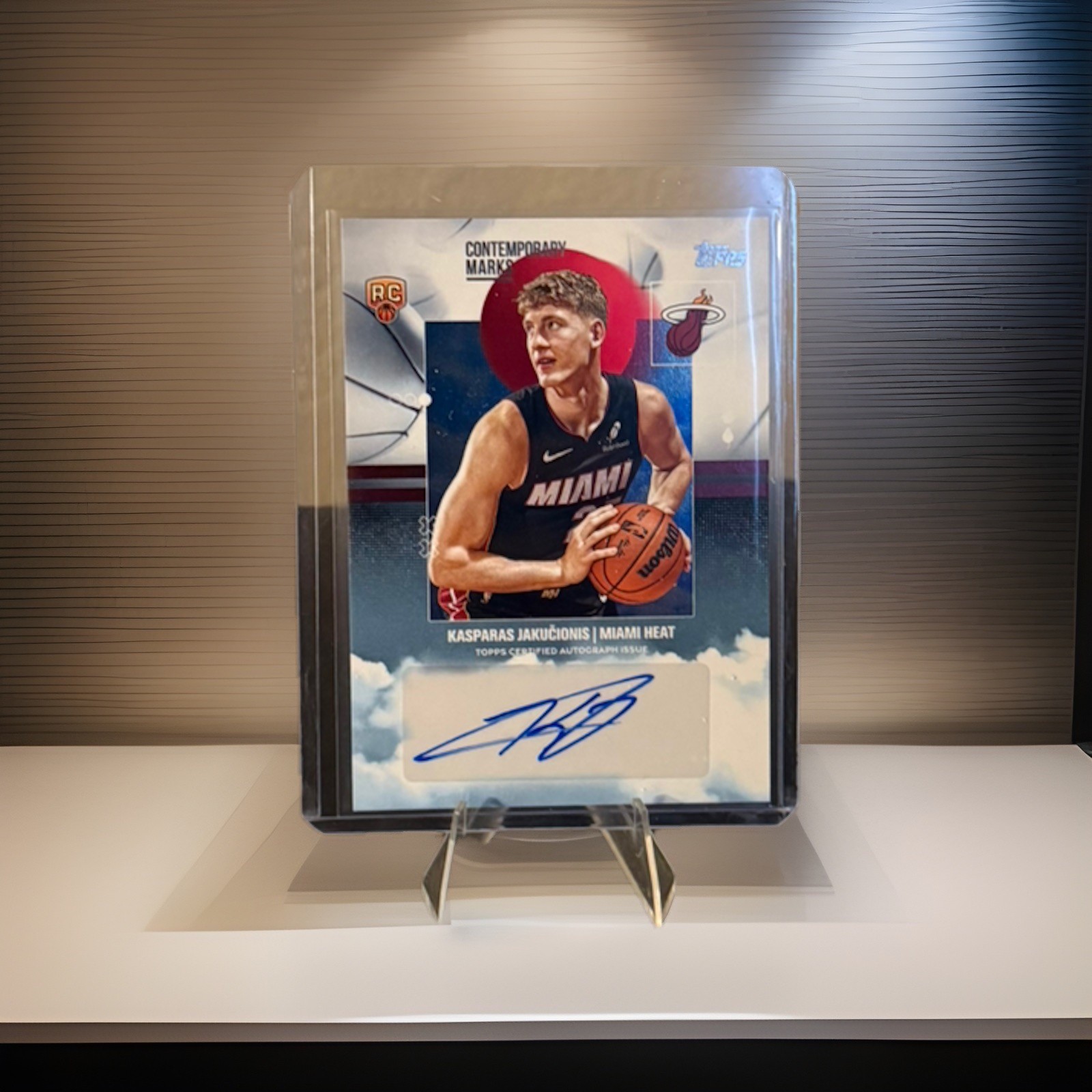 👀2025-26 Topps Contemporary Marks RC Auto Kasparas Jakucionis🔥Miami Heat