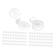 100 Pcs Shade Cloth Clips, Round Heavy Duty Lock Grip Plastic Sun Shade White