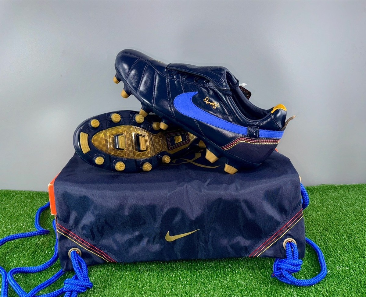 Nike Tiempo Ronaldinho FG R10 315362-447 Elite US7.5 UK6.5 Blue