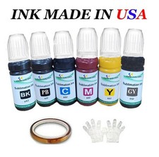 DYE Sublimation Refill Ink Bottle 552 T552 6 colors for ET-8500 ET-8550 printer