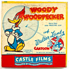 Vintage Woody Woodpecker Goofy Golfer 506 Vintage 8mm Film Reel Box