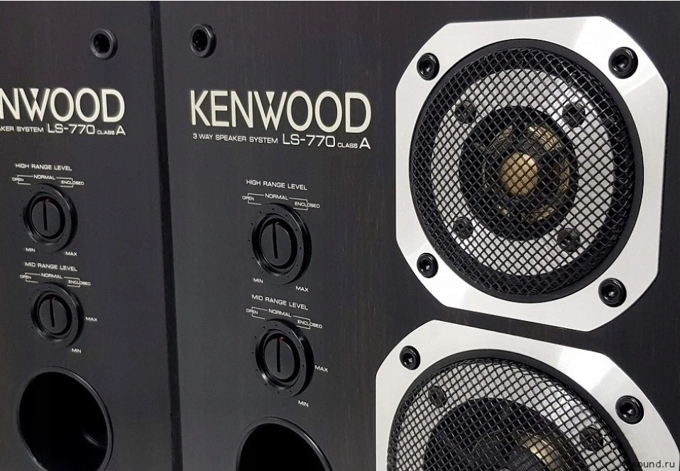 KENWOOD LS-770A Altoparlante Hi-Fi Stereo Vintage Nero Ottime Condizioni - Immagine 3 di 4