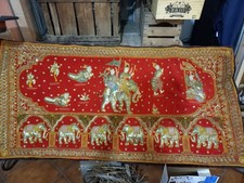 2 quadri etntici,orientali ricamati  a mano ,su velluto 