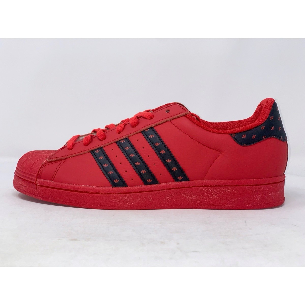 Adidas Superstar Scarlet Core Black Red Sneakers, Size 11