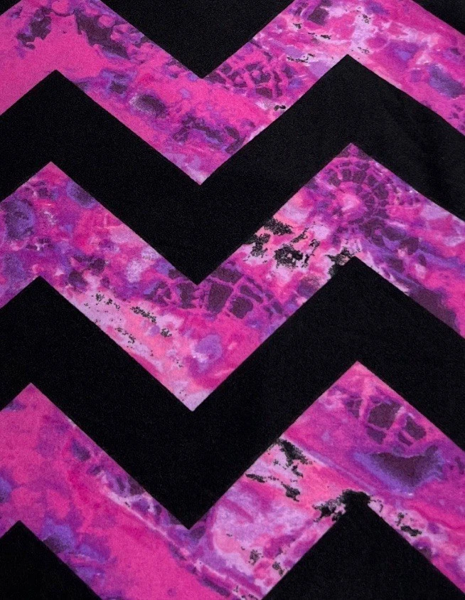 LuLaRoe Leggings TC Alto Curvilíneo Halloween ROSA Raro Tie Dye CHEVRON Colorido Suave Foto 2 de 4