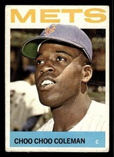 1964 TOPPS CHOO CHOO COLEMAN 251 GOOD BASEBALL NEW YORK METS