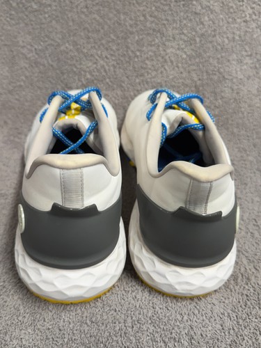 G/FORE MG4+ Scarpe da Golf Senza Punte Bianco/Blu/Giallo Uomo 12 EU45 - Foto 6 di 9