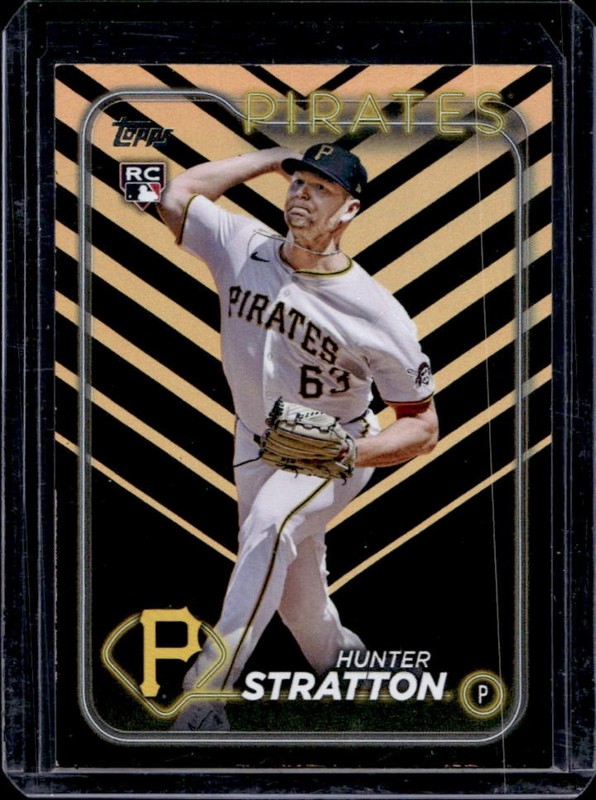 2024 Topps Update Hunter Stratton RC Holiday Rookie #US348 Pirates