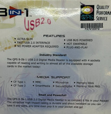 8 in 1 USB  2.0 digital media reader high speed certified QPS Quality