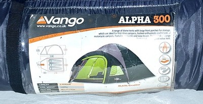 Vango ALPHA 300 - Black/Excalibur 3 Personen Campingzelt Outdoor