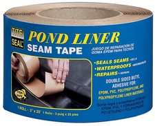 Tite Seal PLST325 Self Adhesive Double Sided Butyl Pond Seam Tape, 3" by 25'