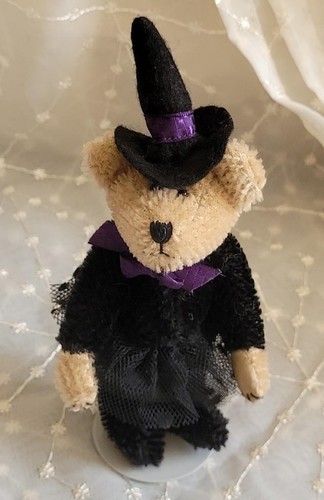 1999 BOYDS BEARS Eastwick Cattington MOHAIR Mini Teddy WITCH Halloween RETIRED - Picture 10 of 10