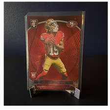Panini Mirror Red Rookie Jacob Cowing San Francisco 49ers Card /249 #128. rookie card picture