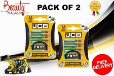8 x JCB AA Rechargeable Batteries NiMH 2400mAh Pre-Charged High Power (2 PACK) 1.78 per battery