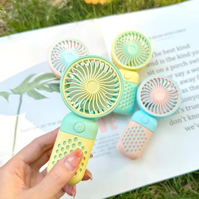 XIAOTREE Mini Handheld Small Fan Portable Portable Silent Office Desk Student On