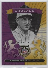 2014 Panini Hall of Fame Crusades Purple /50 Frankie Frisch #17 HOF 0l2