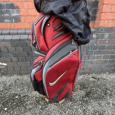 Nike Golf Cart Bag Red/Black Multi-Pocket 