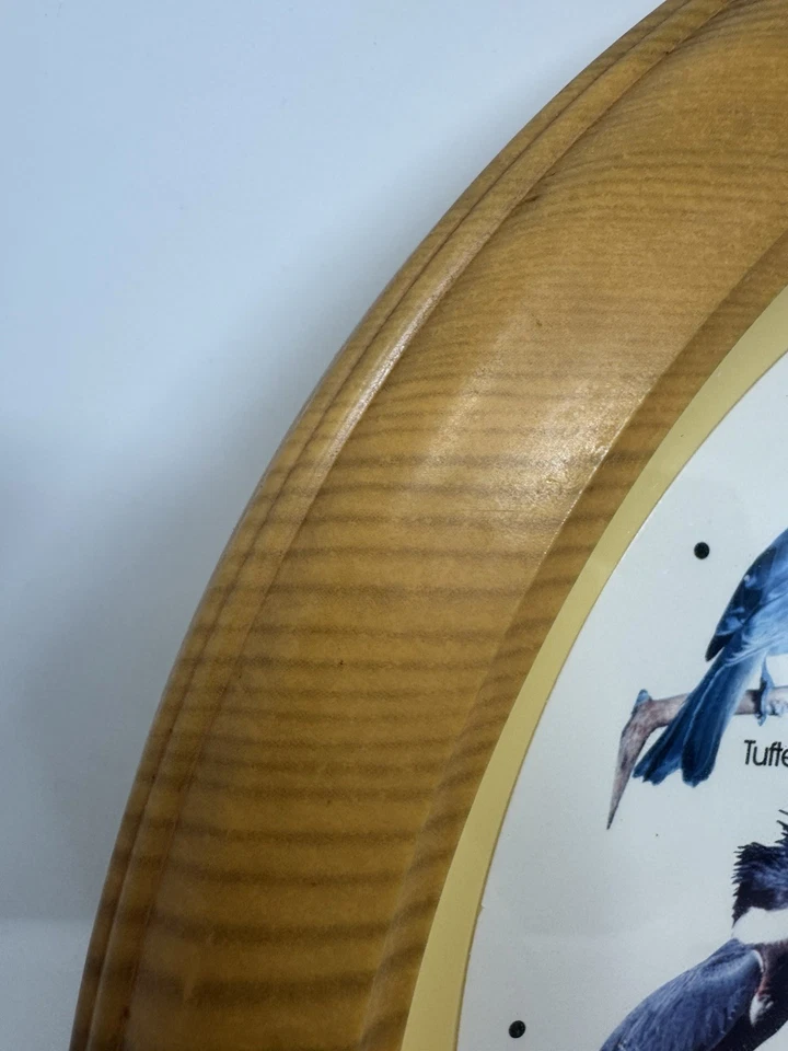 Reloj de cuarzo vintage de la National Audubon Society de los años 90 que repican pájaros en la hora Foto 3 de 4