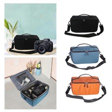 Camera Lens Hand Bag Photography Bag with Top Handle Detachable Shoulder Strap
