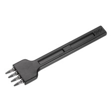 5mm 4 Prong Leather Hole Stitching Punch Tool for Hand Sewing Black