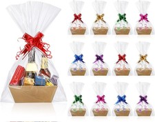 50 Pcs Baskets Gifts Empty Set 12 Pcs 10 x 7 x 3 Thick Kraft Market Tray Small