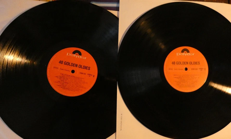 2 Schallplatten Vinyl DLP  aus Sammlung - 40 Golden Oldies - Rock-Pop-Sampler - Bild 3 von 4