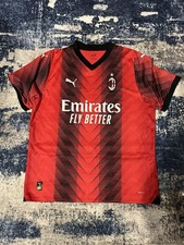 Size XL- Puma AC MILAN Home Stadium Jersey 23/24 Red Black 770383 01 Men's