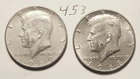 KENNEDY HALF DOLLAR,  40%  SILVER,  1968-D,  1969-D,---453
