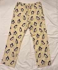 Hanna Andersson Women  s Penguin Winter Flannel Pajama Pant Holiday Adult Small