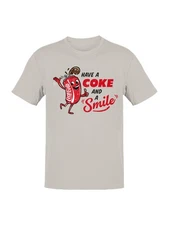 Officially Licensed Coca Cola Have a Coke and Smile Men's T-shirt