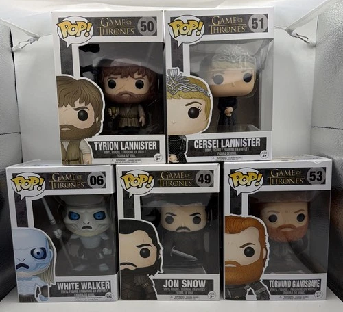 Game of Thrones: Funko POP! Mix Lot of 5 - #06 #49 #50 #51 #53 Tyrion, Jon Snow