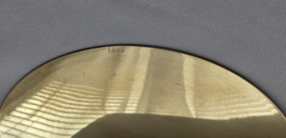 SILBER PATENE VERGOLDET 835 PUNZIERT ALTAR 94 GRAMM ZUBEHÖR MESSKELCH KELCH - Bild 4 von 4