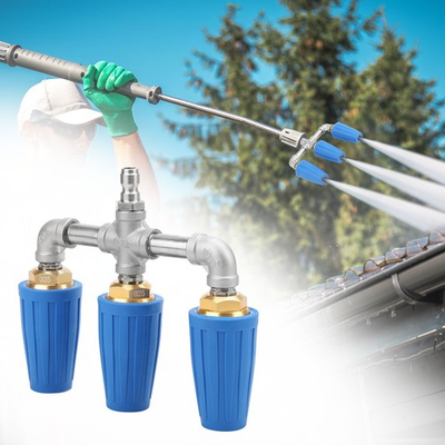 #ad 1 4quot; Triple Turbo High Pressure Washer Nozzle 4000 PSI Car Wash Spray Head Tool $36.58