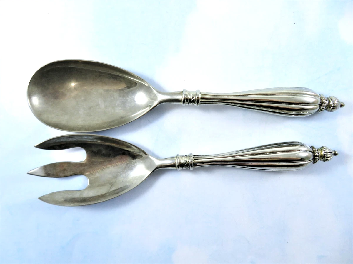 Godinger Silver Plated Serving Salad Servers for sale | eBay