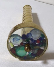 Signed & Dated J.C. 2000 Brass Kaleidoscope