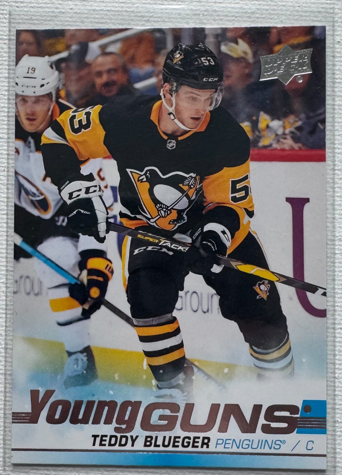 2019-20 Upper Deck Teddy Blueger Young Guns #231 UD Series 1 Rookie