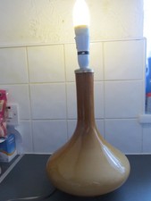 Vintage 1970s Holmegaard Glass Table Lamp Base By Jacob E Bang.