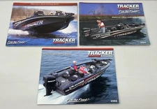 Lot of 3 Tracker Boats Catalog Fishing Pontoon 2004 2005 2006