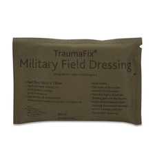 Reliance REL964 TraumaFix Military Field Dressing, Sterile, 10 cm W x 19 cm L