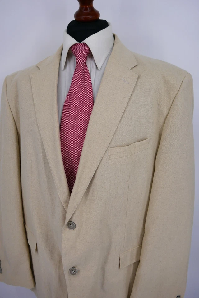 Canda Sakko Gr.60 Baumwolle Leinen Creme Farben Blue Label NEU ohne Etikett - Bild 4 von 4